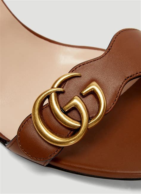 gucci marmont sandal tan|Gucci outlet sandals.